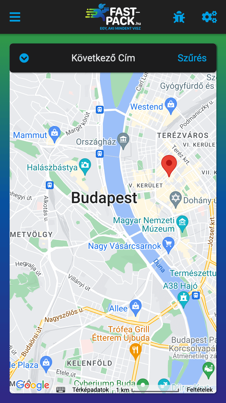 Fast-Pack.hu Futár App